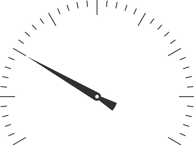 空白时钟面或计时器库存隔离在白色上图片